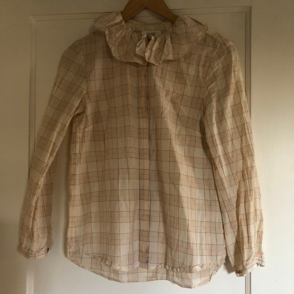 Toast UK Ruffle Collar Blouse